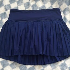 Navy Blue Pleated Women's Skirt shorts